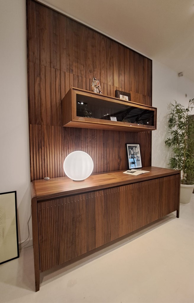 ARTE BROTTO - BOISERIE CON VETRINA E MADIA